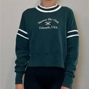 Abercrombie Soft AF Denver Ski Club Sweatshirt small